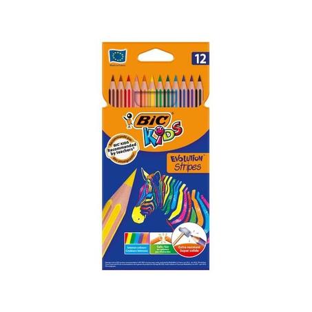 12 CRAYON DE COULEUR BIC KIDS