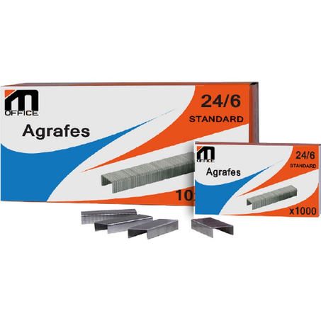 AGRAFES 24/6 EN BTE DE 1000 M.OFFICE