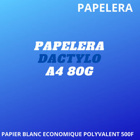 RAMETTE DE PAPIER A4 DACTYLO 80G BLEU