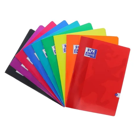 Cahier broché 192P grands carreaux 90G petit format A5 OXFORD