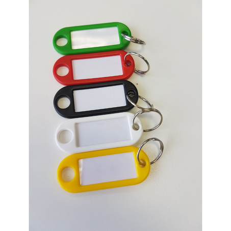 Imprimer Porte-clés en plastique avec anneau - couleurs assorties