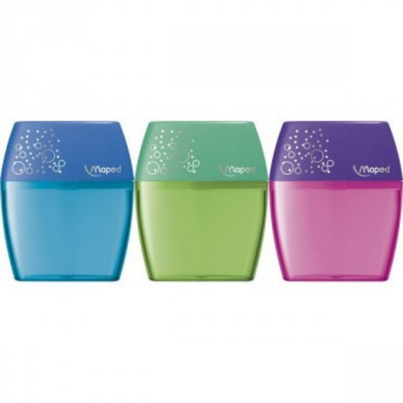 Taille-crayons 2 trous + réservoir Shaker Maped