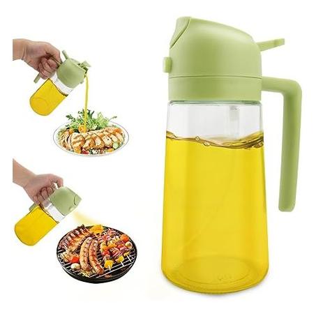 Pulvérisateur en verre, distributeur d'huile impressionnant 2 en 1