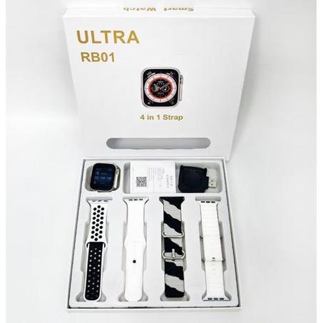 Smart Watch Ultra RB01 Blanc - 04 ceintures