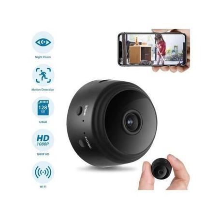 Mini Caméra de Surveillance HD sans Fil - Noir