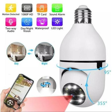 Caméra de Surveillance Ampoule Wifi à Vision Panoramique