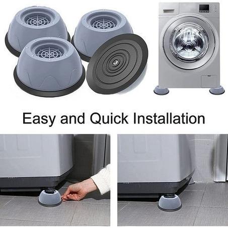 Pack 4Tampons-antidérapants stables-machine à laver-anti vibration