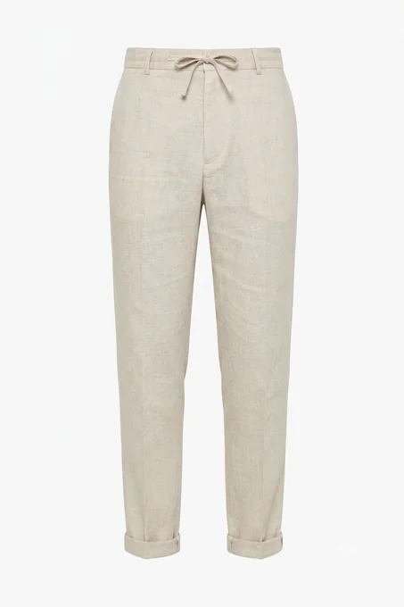 Pantalon Riviera en Pur Lin à Cordon