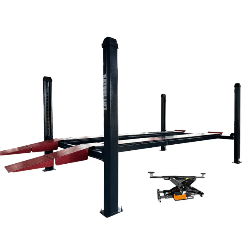 Katool KT-4H120X 12,000lb 4 Post Alignment Lift - Includes Rolling Jack