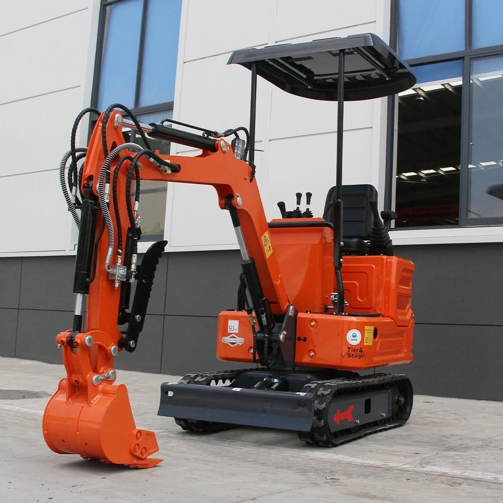 13.5HP Mini Excavator – 1 Ton, B&S EPA Engine, Hydraulic Thumb