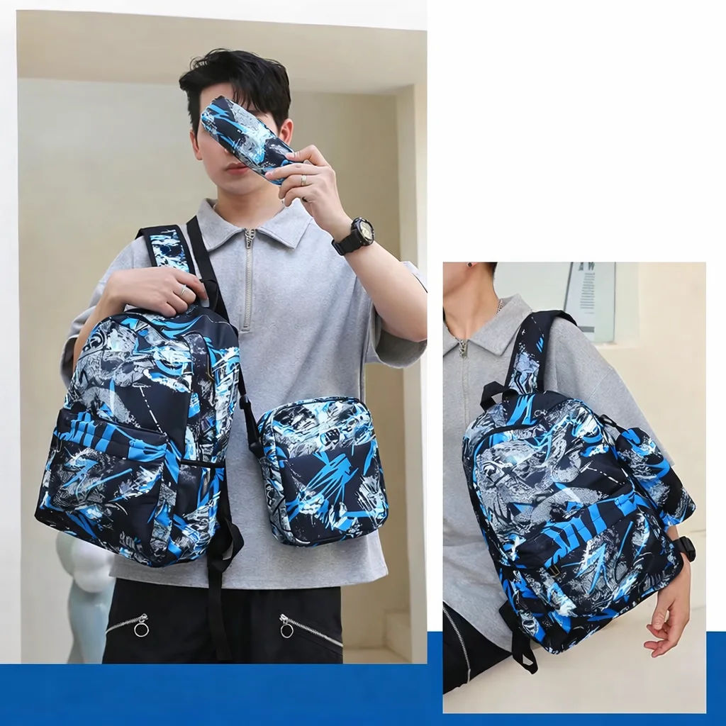 Sac à Dos + Sacoche + Étui Stylisé