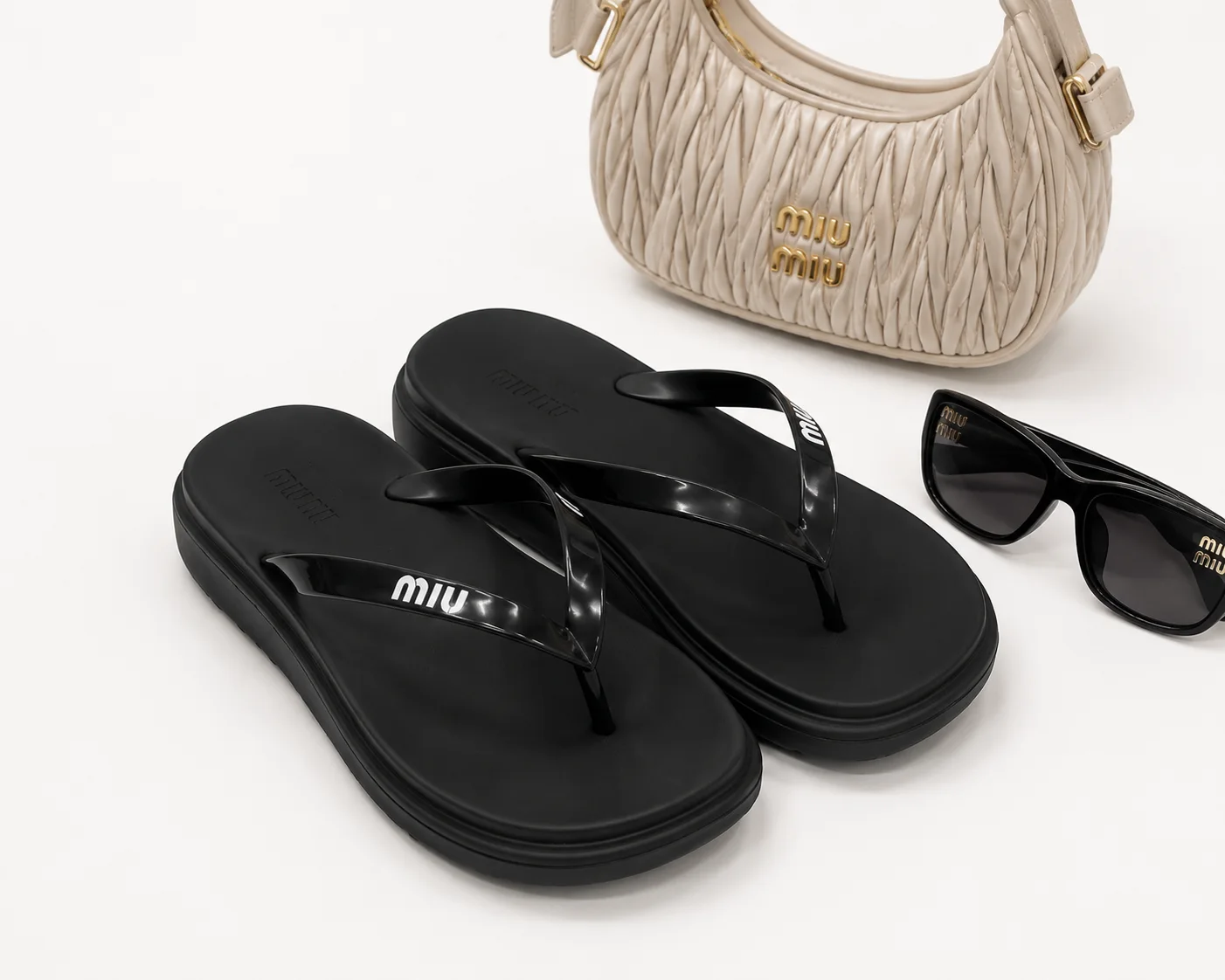 SANDALE MIU MIU Flip Flops