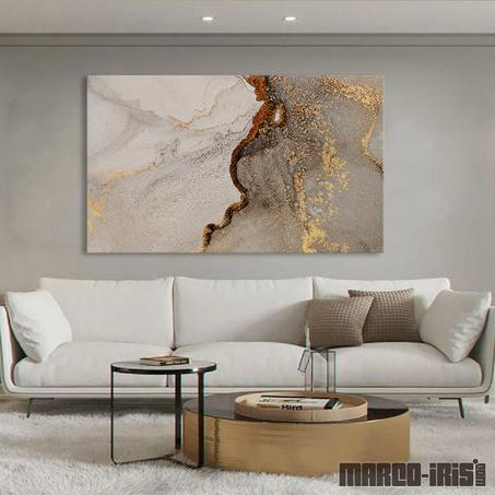 ABSTRACT BROWN AND BEIGE COMBINATION