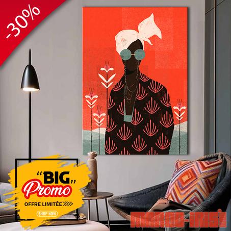 AFRO GIRL WITH GLASSES