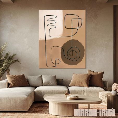 ABSTRACT WITH BLACK LINE