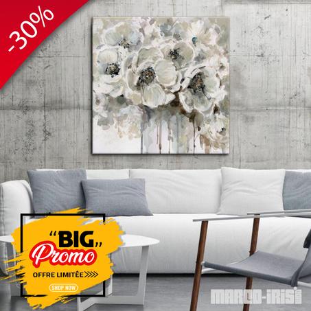 WHITE FLOWERS WATERCOLOUR