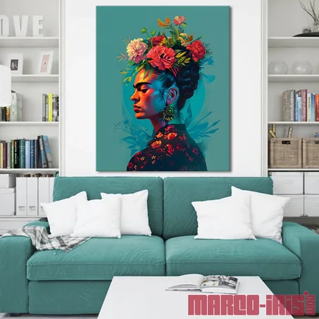 MRS FRIDA WITH FLOWERS