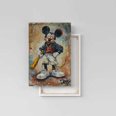 MICKEY WITH A BASEBALL BAT