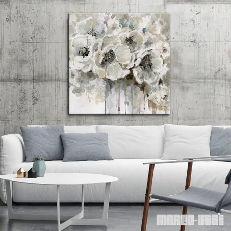 WHITE FLOWERS WATERCOLOUR
