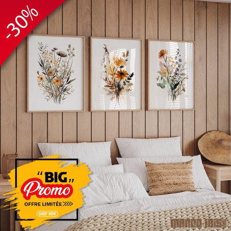 BOUQUET OF FLOWERS TRIO