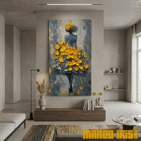THE WOMAN IN YELLOW PETALS