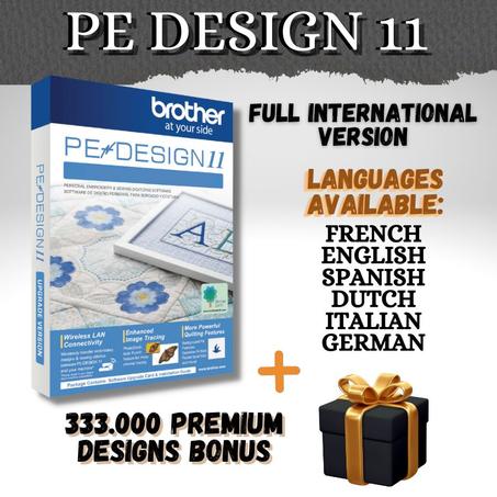 Brother Pe Design 11 Embroidery and Sewing Machine Software Full Version  + 300 000 Design For Free