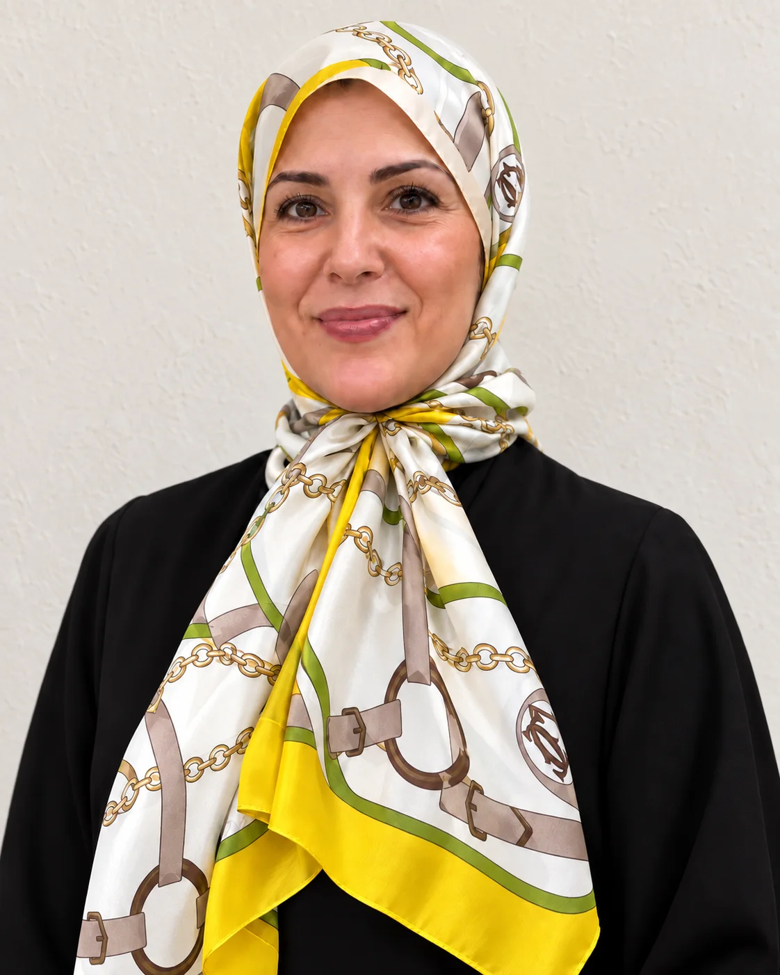 Foulard Éclat Citron, ivoire & olive