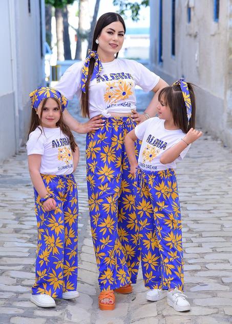 Ensemble "Mayssen" 3 pièces maman et fillettes