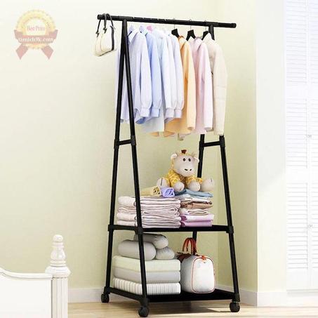 حامل الملابس و رفوف التخزين 2 ف 1