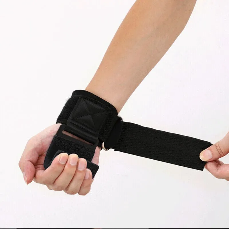 رباط معصم بخطاف حديدي لتمارين رفع الأوزان - دعم قوي للتمارين الرياضية