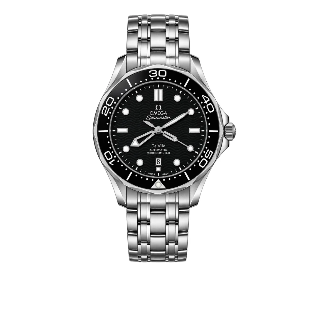 Montre Homme Classique - Cadran Noir & Bracelet Métallique