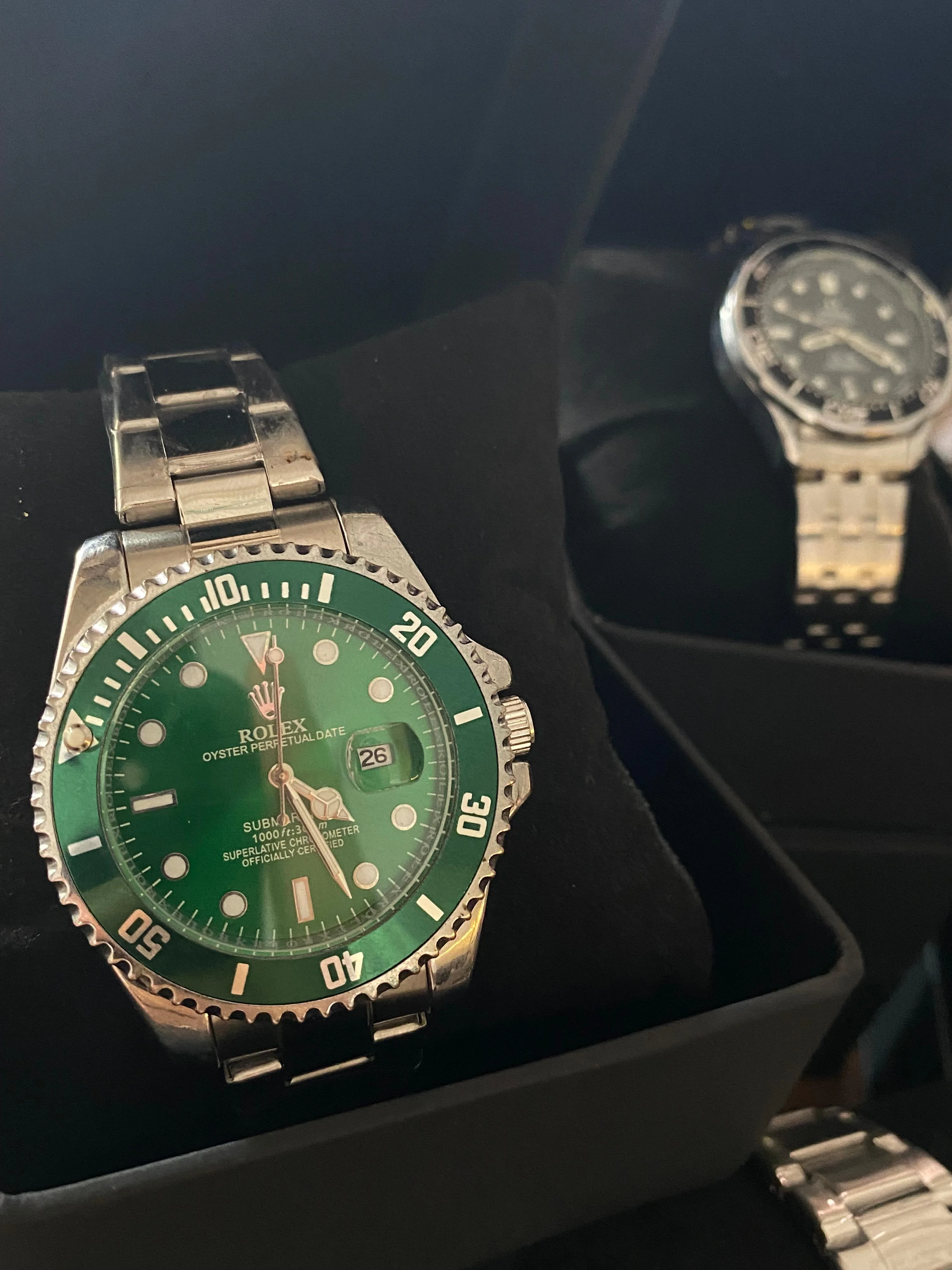 Montre Homme ROLEX Vert – Cadran Vert & Lunette Sport