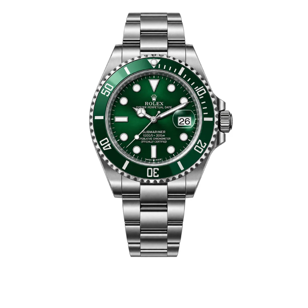 Montre Homme Sport - Cadran Vert & Lunette Rotative