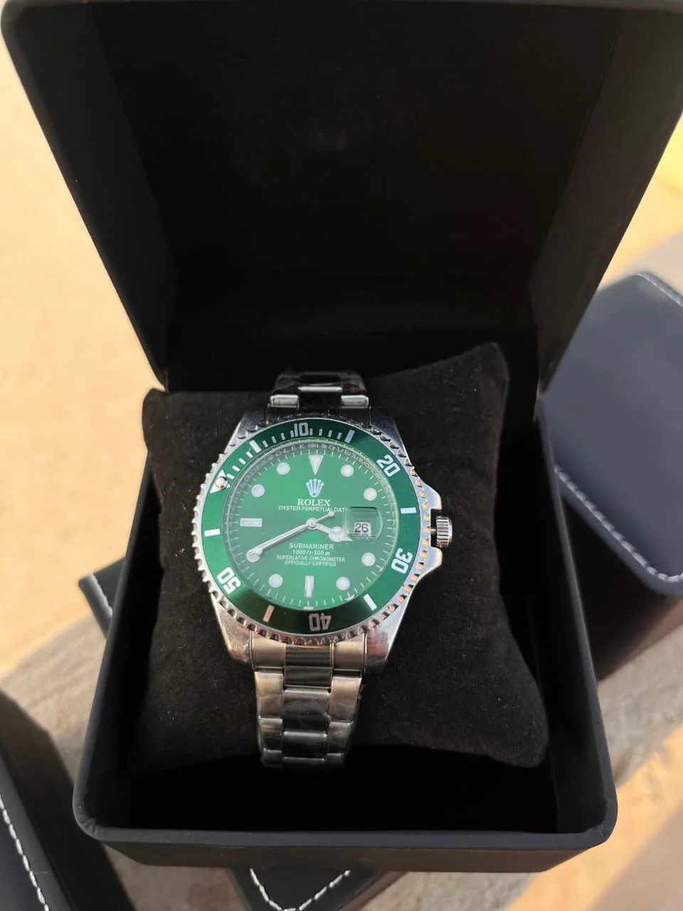 Montre Homme ROLEX Vert – Cadran Vert & Lunette Sport