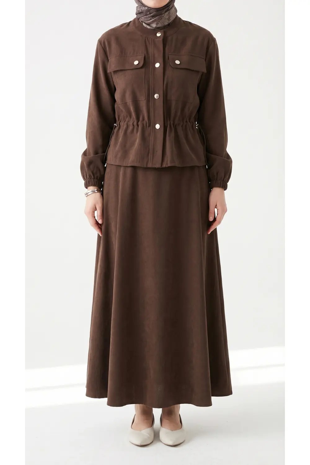 Ensemble Tunique et Jupe Suede