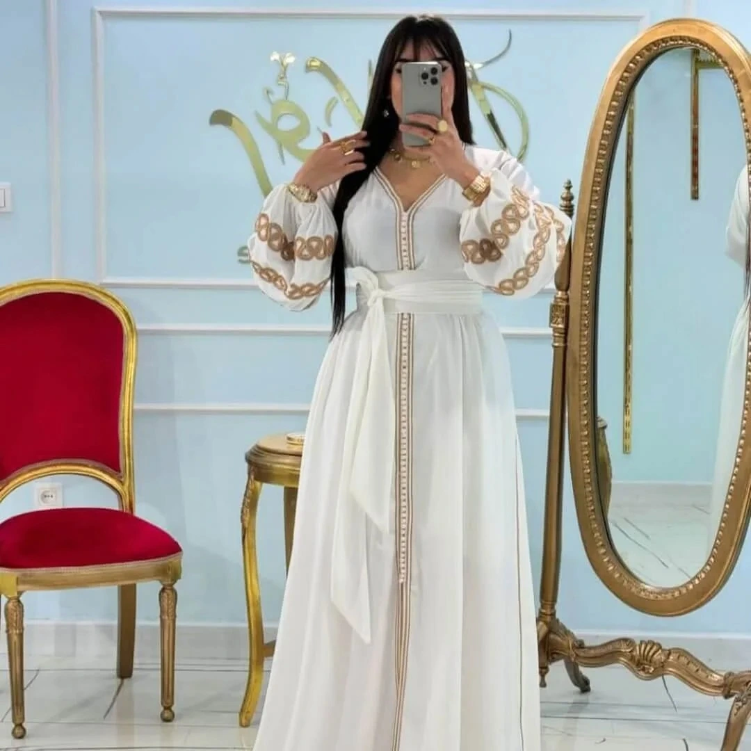 قفطان طرزا كم بالسفيفة العقاد والحزام ref51