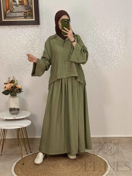 Ensemble en crêpe Zara moderne ✨