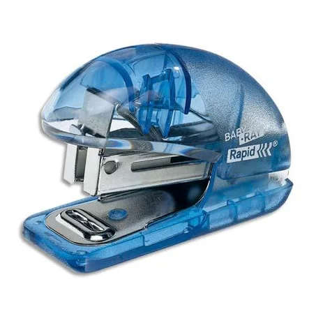 Rapid Agrafeuse Rapid Mini Baby Ray bleue - utilise les agrafes 24/6 et 26/6 - 10 feuilles