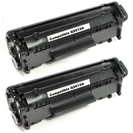 Toner Compatible HP 12A (Q2612A) noir - cartouche laser compatible HP - 2000 pages