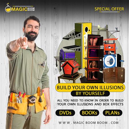 Building Your Own Illusions And Box Effects - DVDs and EBOOKs - In One Package