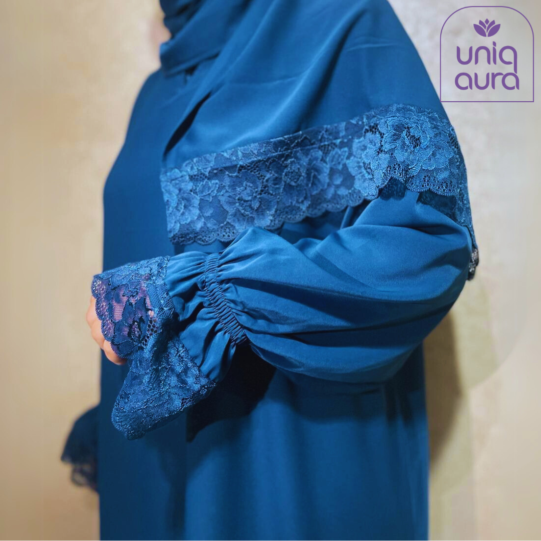 Abaya de prière bleu pétrole