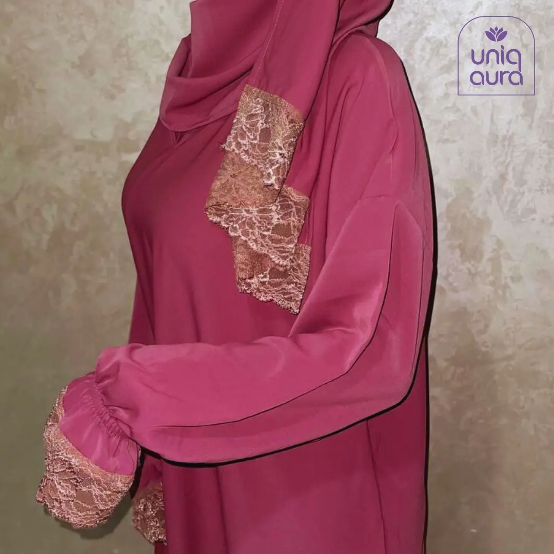 Abaya de prière vieux rose