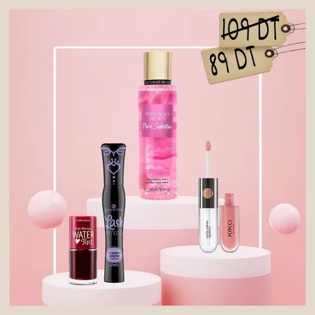 Pack exclusif de beauté (Parfum+Gloss+Mascara+Water tint)
