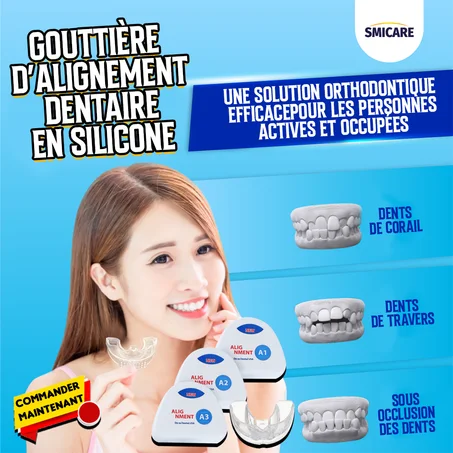 Gouttière d’Alignement Dentaire en Silicone