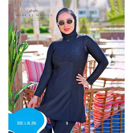 Burkini noir élégance