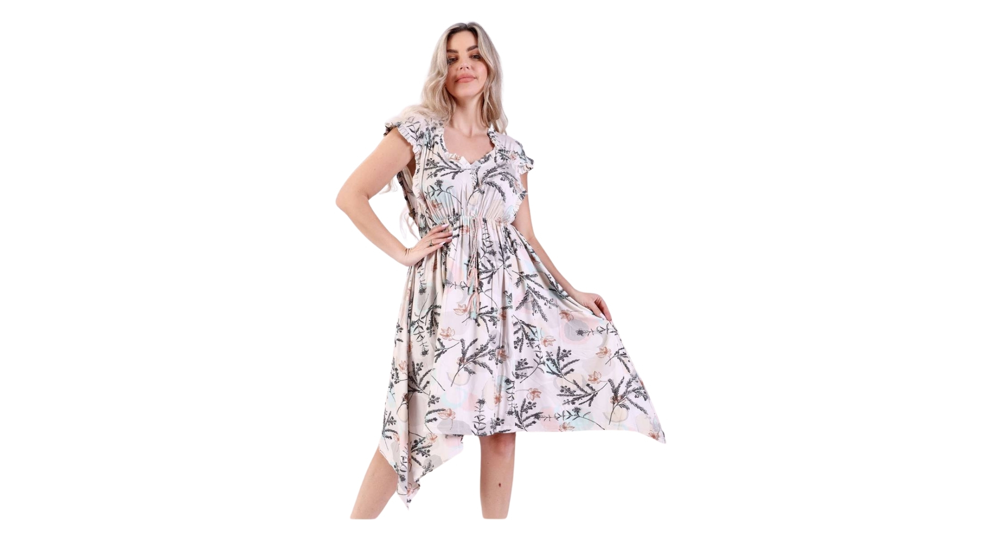 Robe à manches courtes