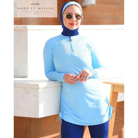 Burkini bleu azur élégance