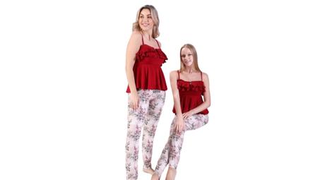 Pyjama fleur de grenade