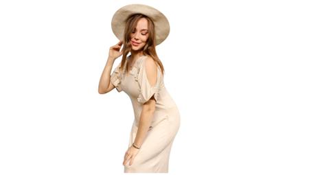 Robe longue à épaules dénudées