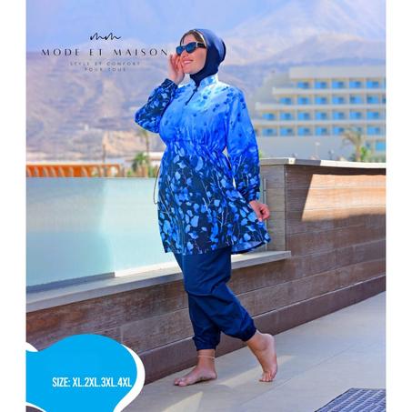 Burkini azur floral